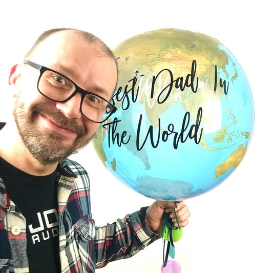 Best DAD in the world 🌎 balloon - Floral Fashion Boutique