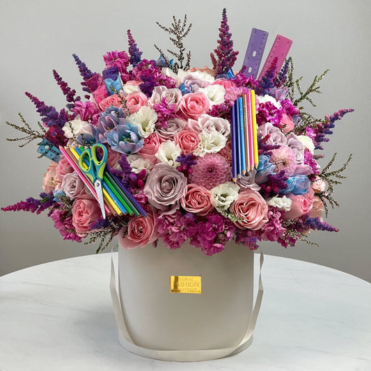 Welcome back to School. Mixed Flowers Box - Floral Fashion Boutique