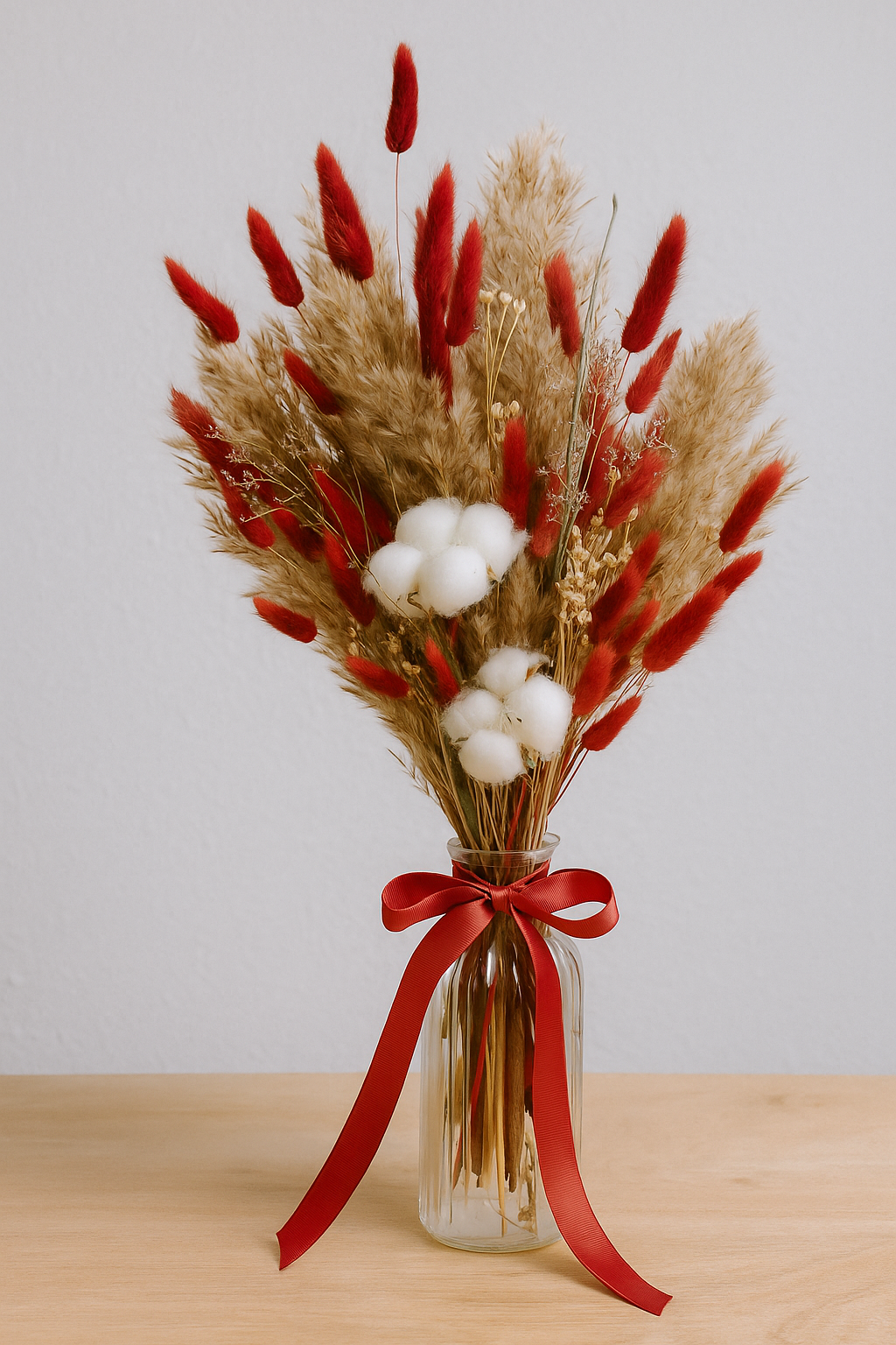 Red velvet dried flowers for HOME