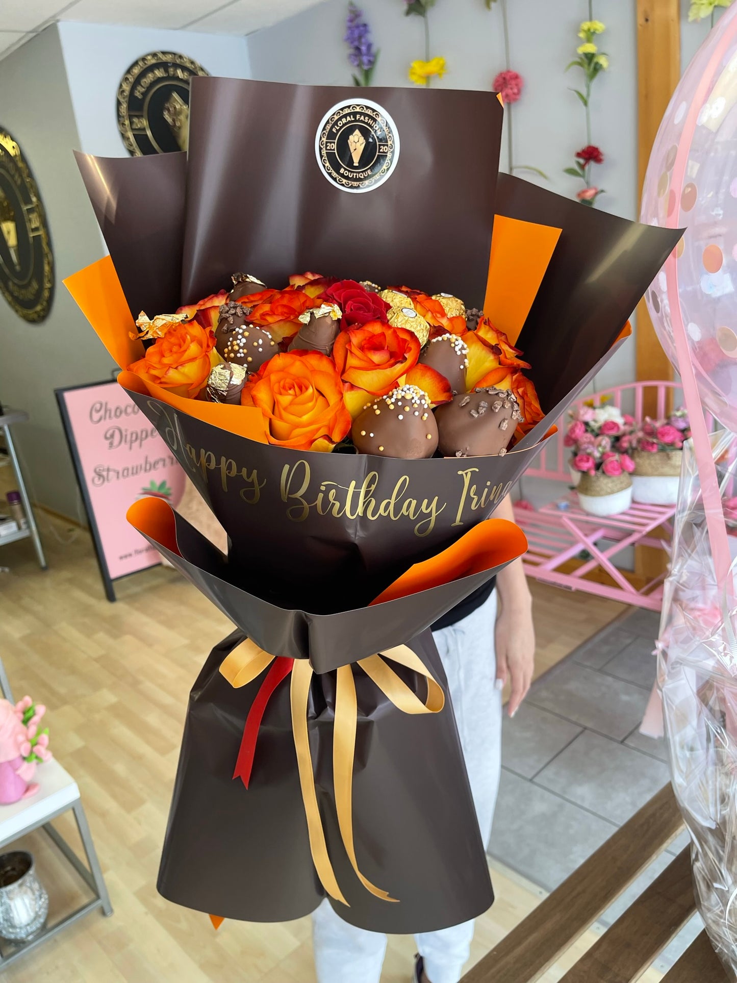 Fancy orange - Floral Fashion Boutique