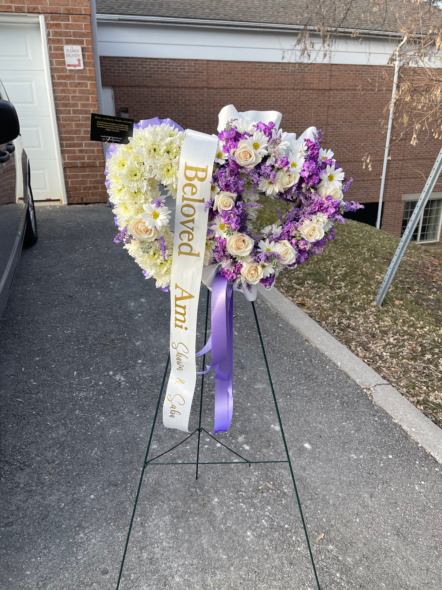 Double Heart / Funeral Arrangements