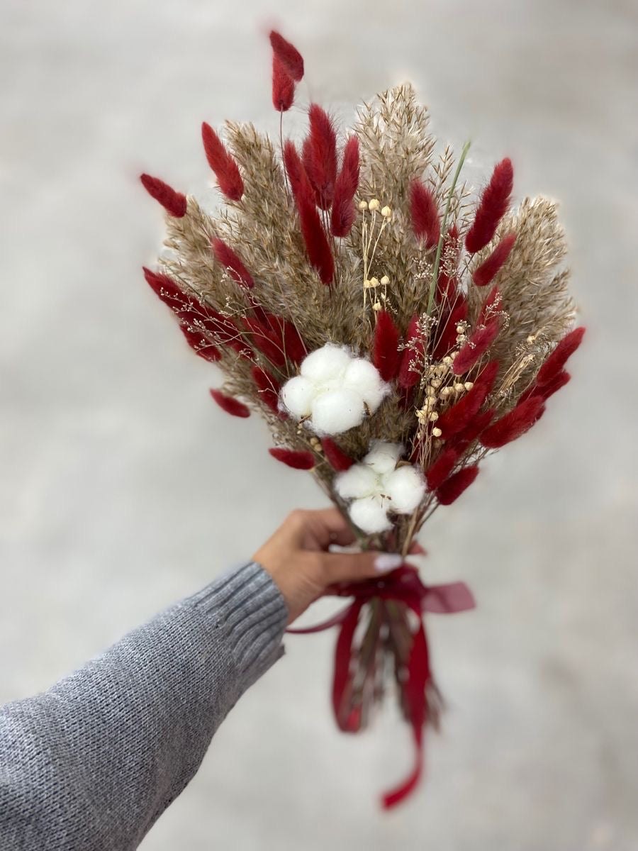 Red velvet dried flowers for HOME
