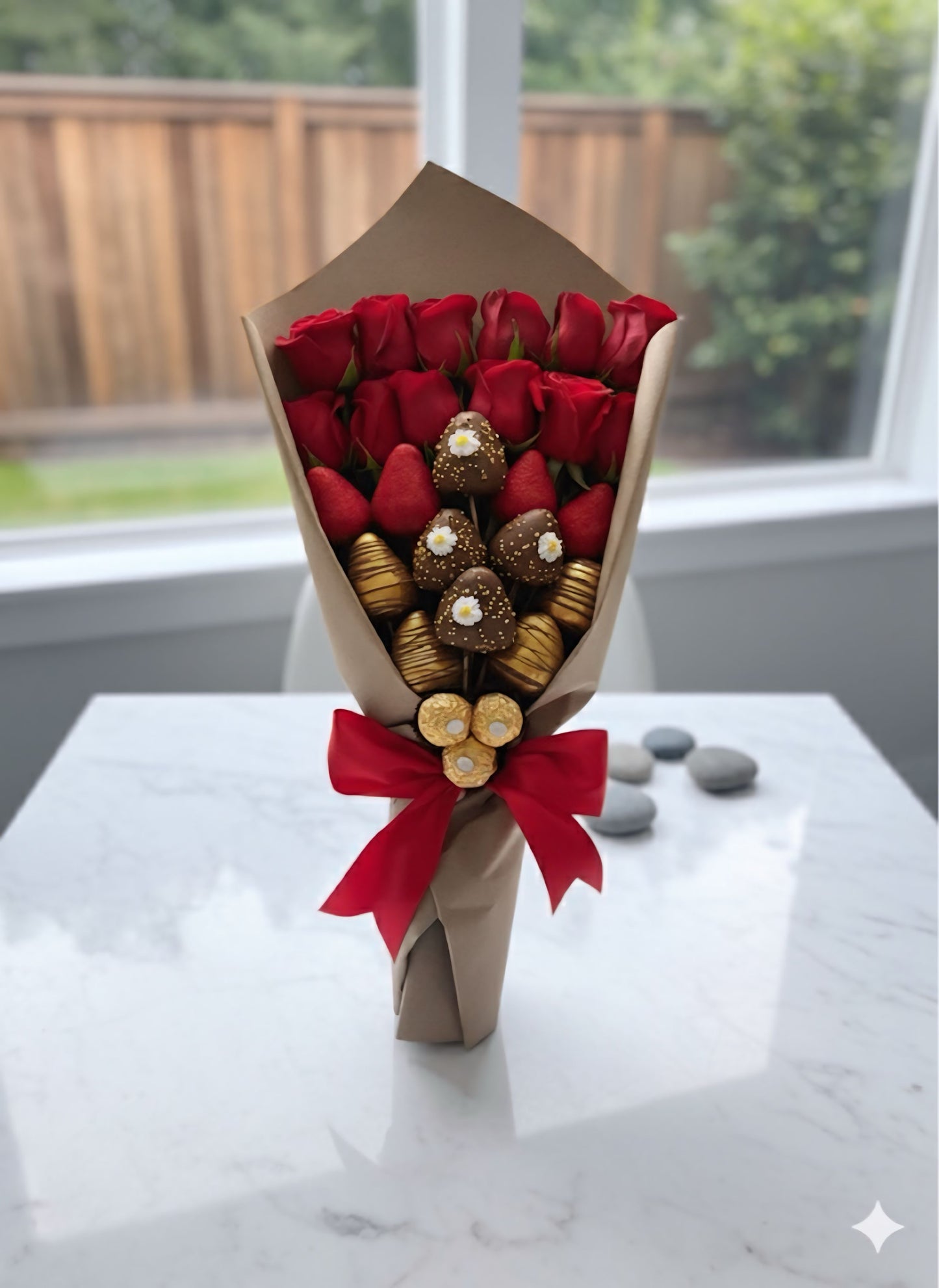 Red Rustic Bouquet
