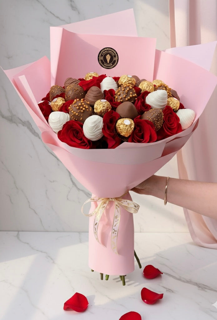 Red and Pink Fancy Bouquet