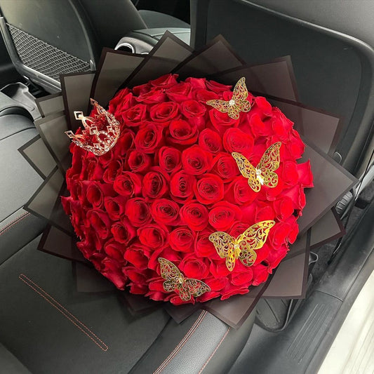 100 Roses Bouquet - The Ultimate Gesture of Love & Elegance