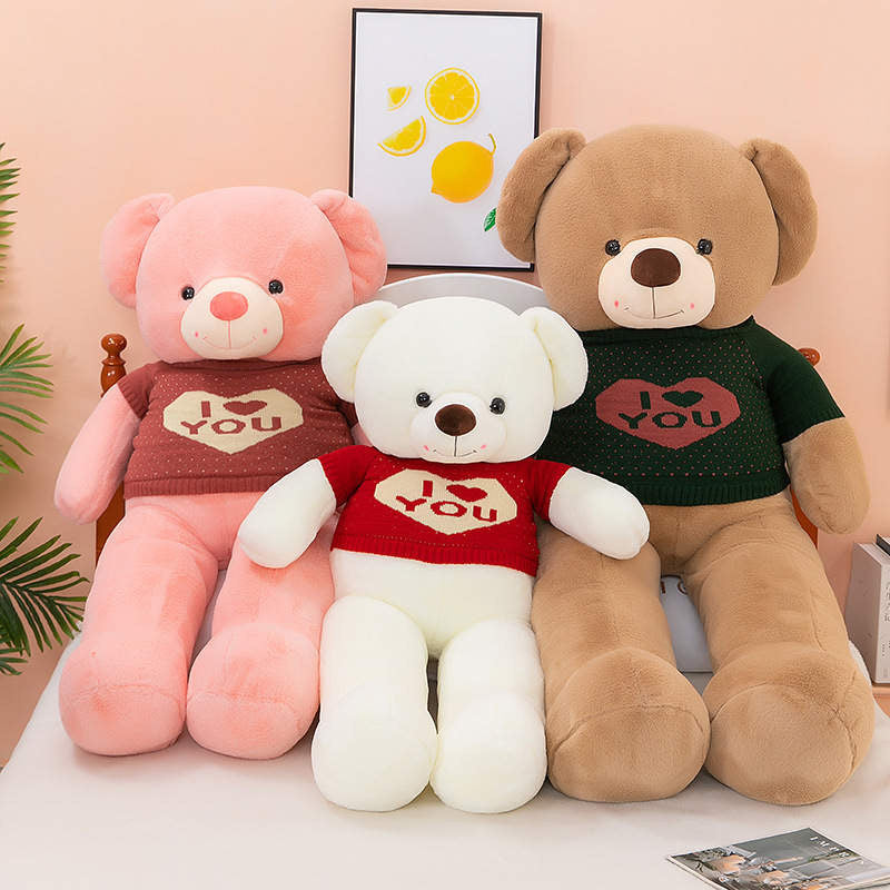 Romantic Red Rose Bouquet with Teddy Bear for Valentine’s Day