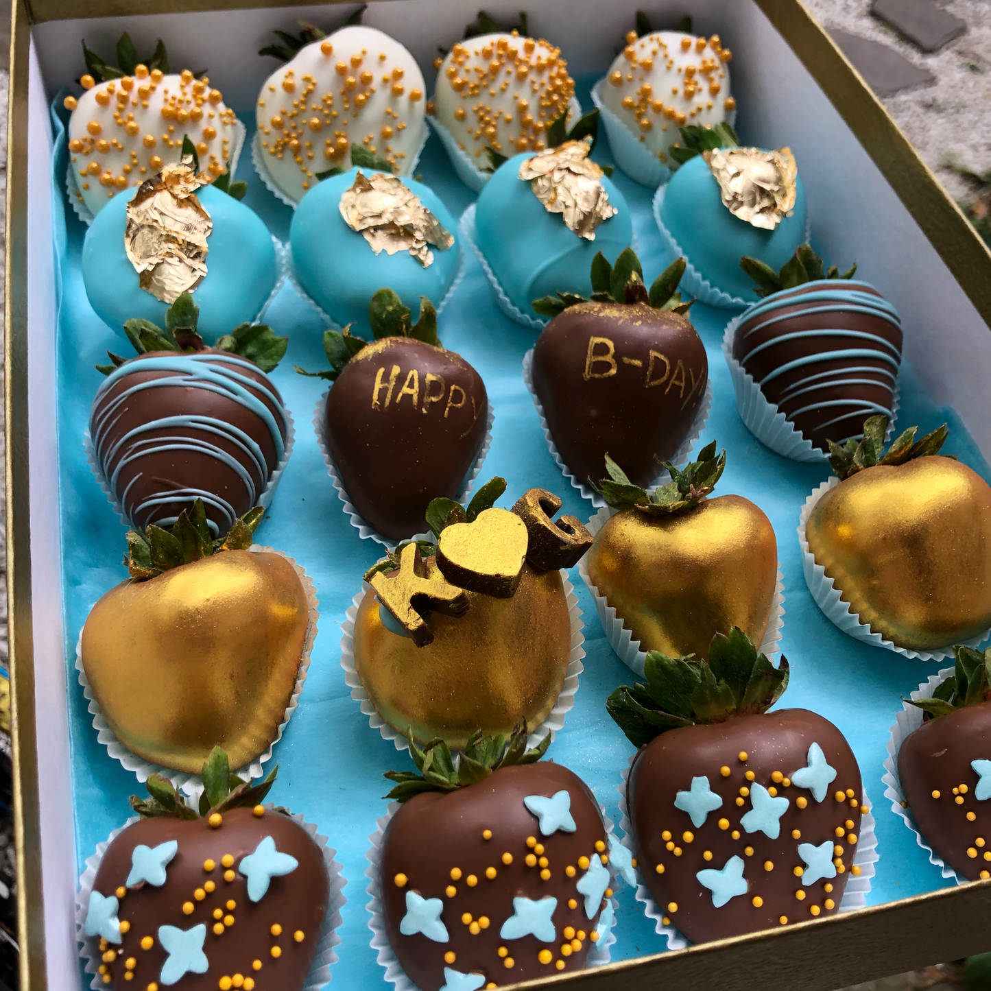 Happy Birthday - chocolate dipped strawberries - Floral Fashion Boutique