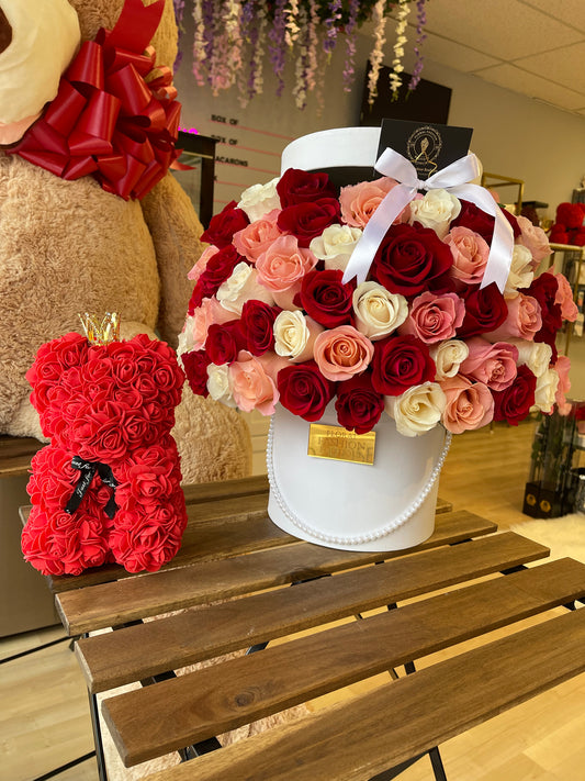 Colourful Roses Box ♥️ - Floral Fashion Boutique