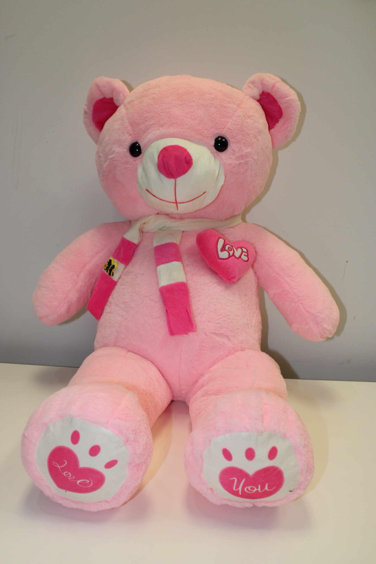 Pink Teddy Bear 100cm(39.37inches) - Floral Fashion Boutique