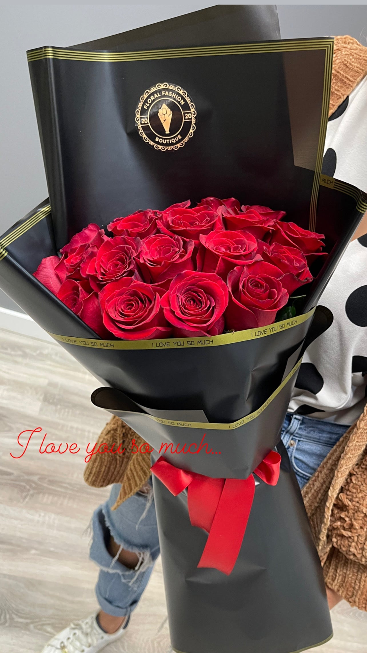 Bouquet with 20 fresh roses - Floral Fashion Boutique