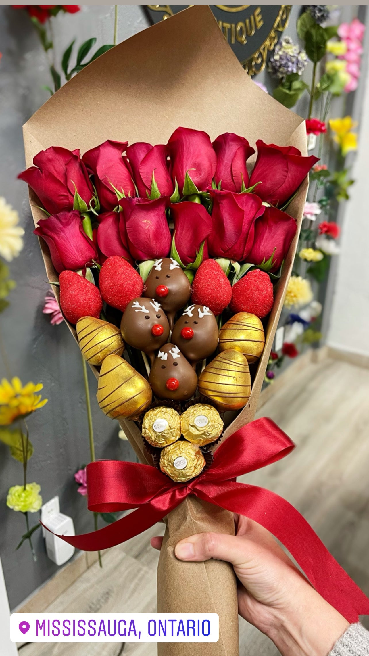 Reindeer bouquet - Floral Fashion Boutique