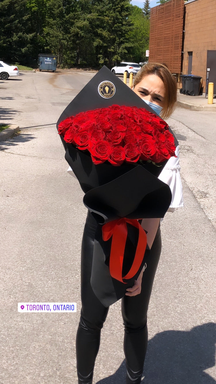 50 roses bouquet - Floral Fashion Boutique
