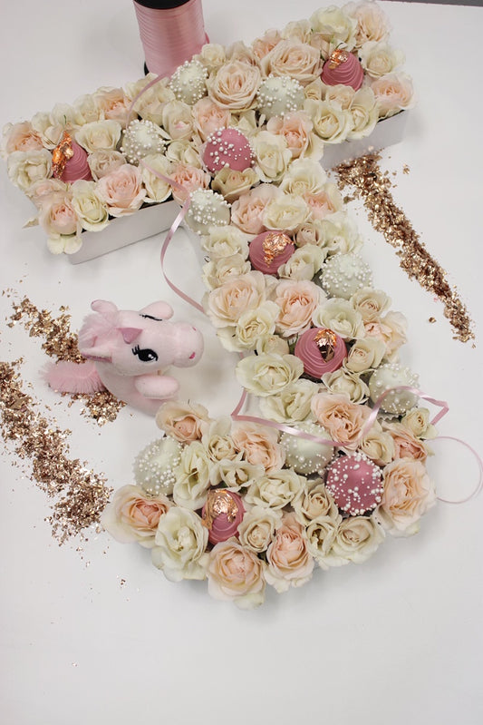 Flower Letter Edible Arrangement - Floral Fashion Boutique