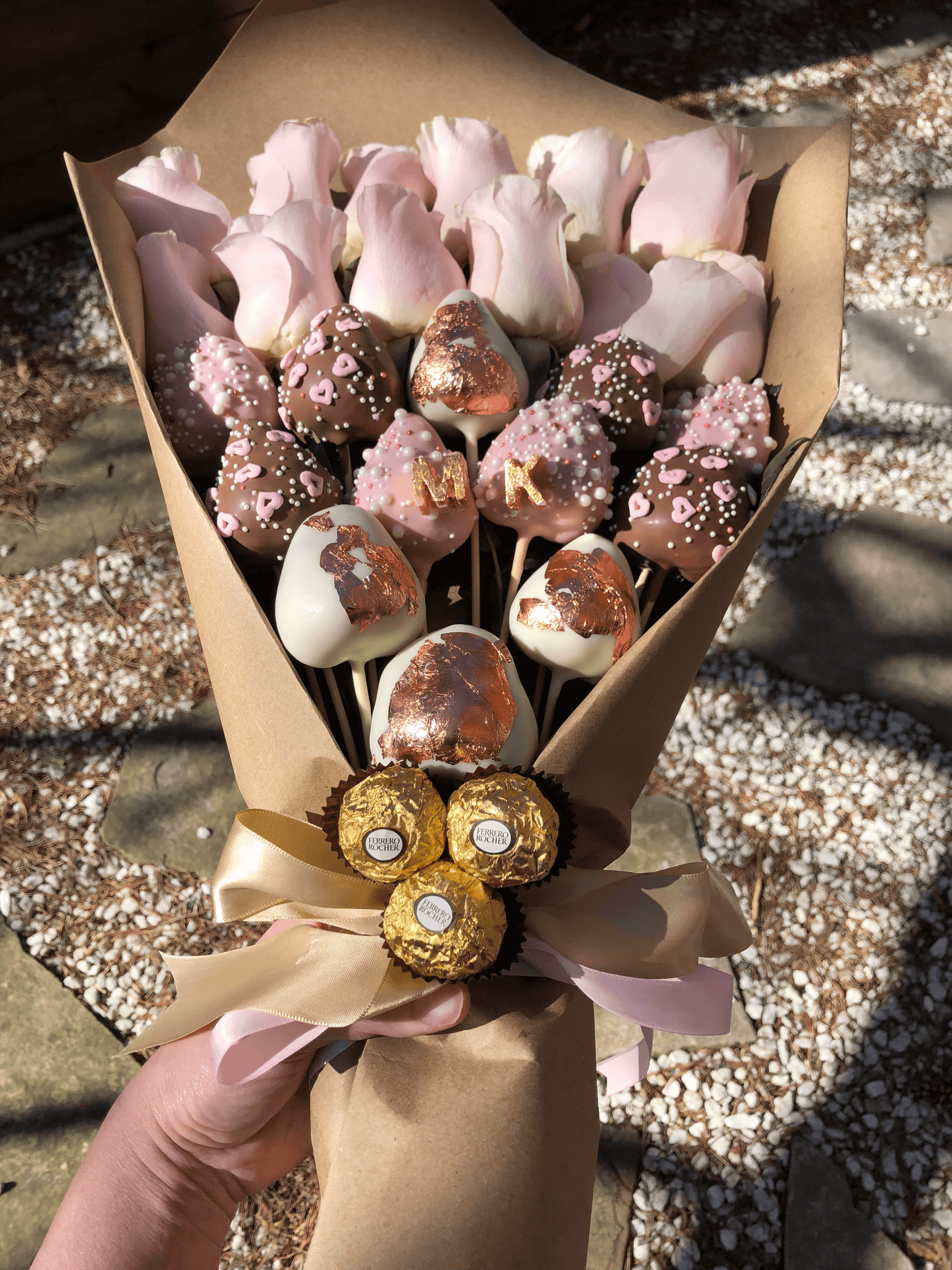 Rose Gold Rustic Bouquet - Floral Fashion Boutique