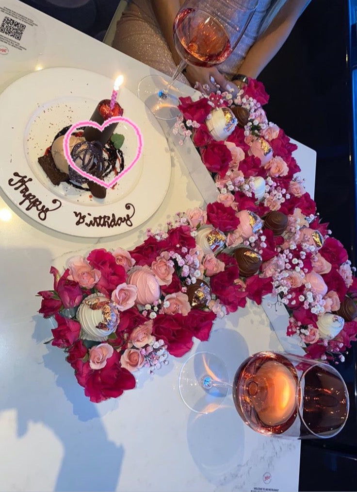 Small flower letter Edible Arrangement - Floral Fashion Boutique