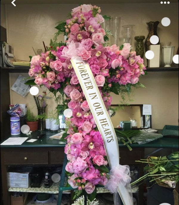 Cross / Funeral Arrangements - Floral Fashion Boutique