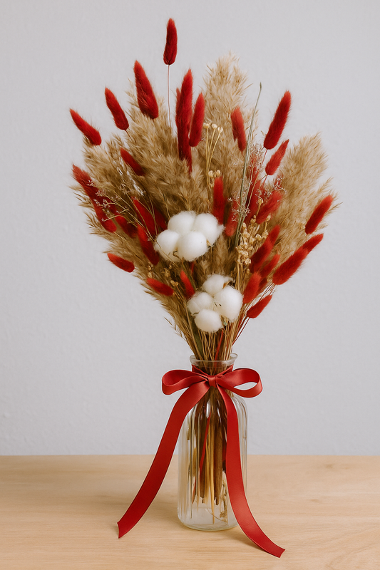 Red velvet dried flowers for HOME