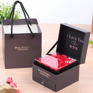 Soap Flower Jewelry Gift Box Rose Box