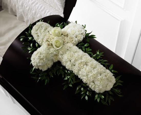 Peacefully Casket Spray/ Funeral Arrangements - Floral Fashion Boutique