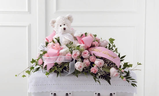 Little Angel Casket Spray/ Funeral Arrangements - Floral Fashion Boutique