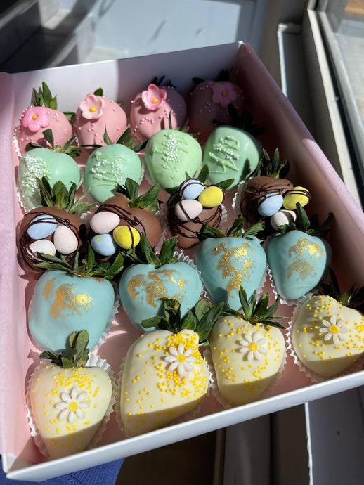 Easter Chocolate Dipped Strawberries - Floral Fashion Boutique