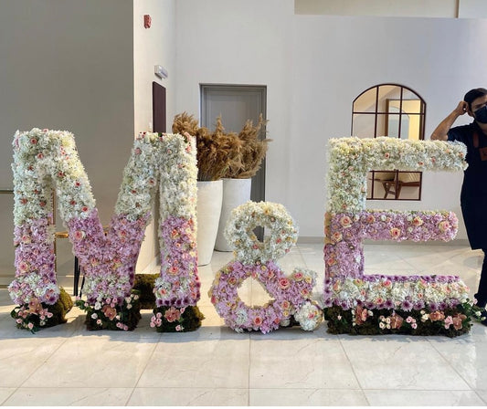 4 Ft Flower letters - Floral Fashion Boutique