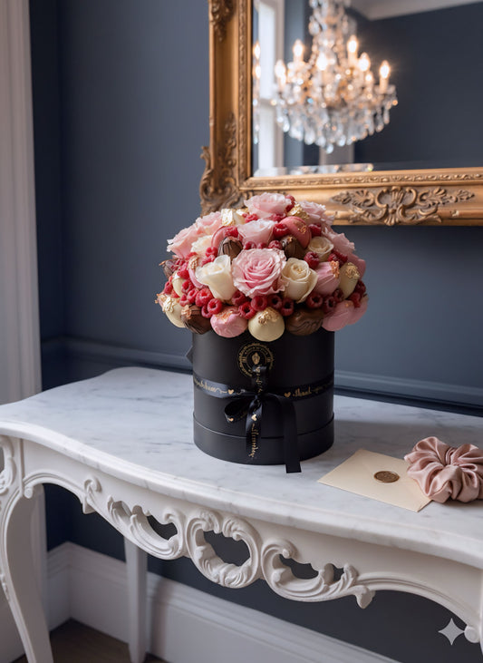 Pink, yellow and brown