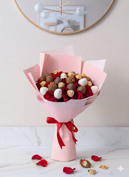 Red and Pink Fancy Bouquet