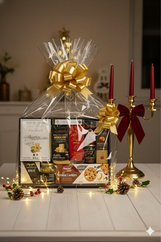 18" Gourmet Food Gift Basket - European Delicacies & Treats