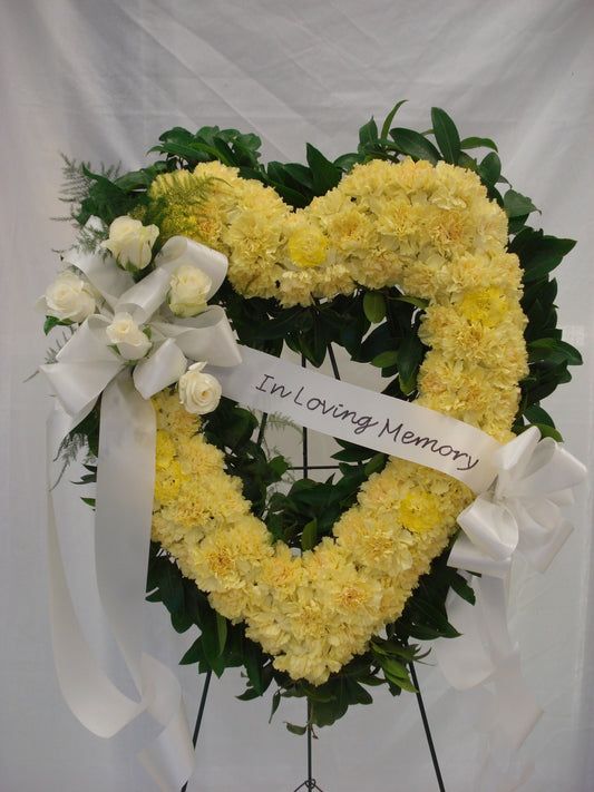 Funeral heart stand - Floral Fashion Boutique