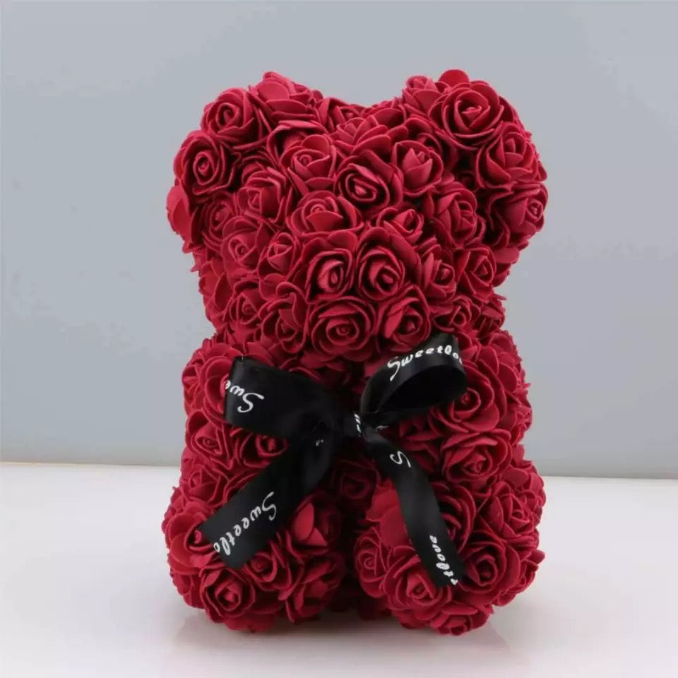 Rose Bear Small (25cm) - Floral Fashion Boutique