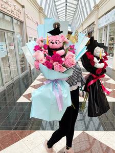 Pink graduation bouquet