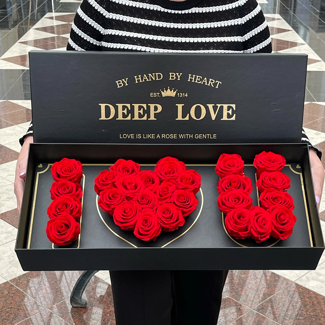 I love you box ❤️Roses can last up to 3 years