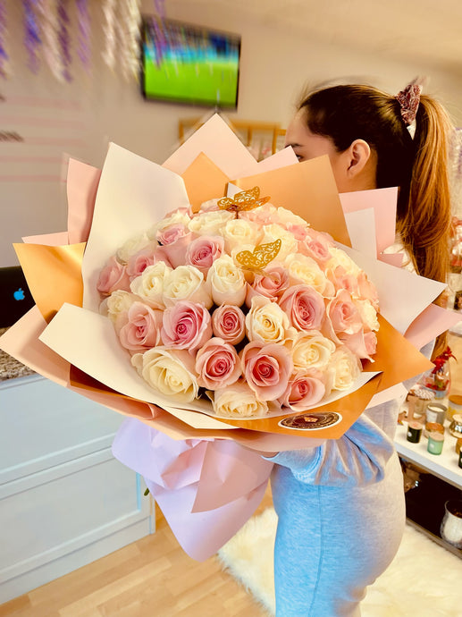 To my Princess 50 roses bouquet - Floral Fashion Boutique