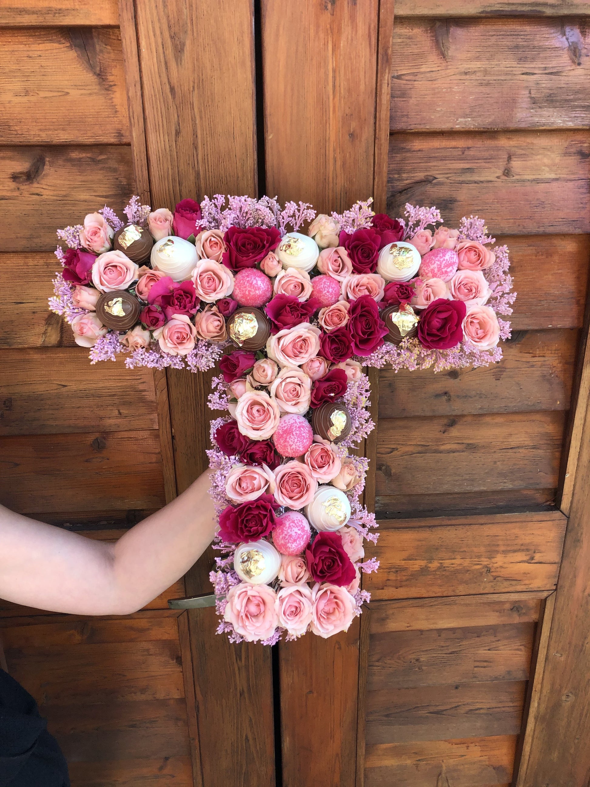 Small flower letter Edible Arrangement - Floral Fashion Boutique