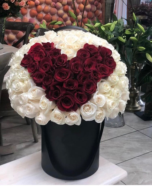 100 Roses Hat Box - Floral Fashion Boutique