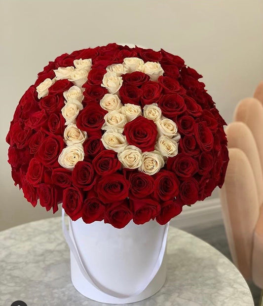 100 roses hat box - Floral Fashion Boutique