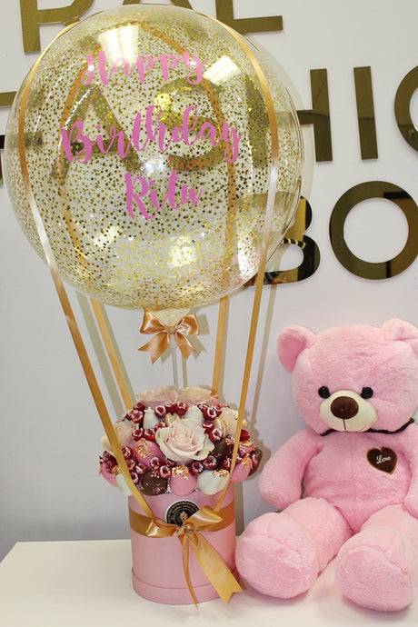 Pink edible arrangement - Floral Fashion Boutique