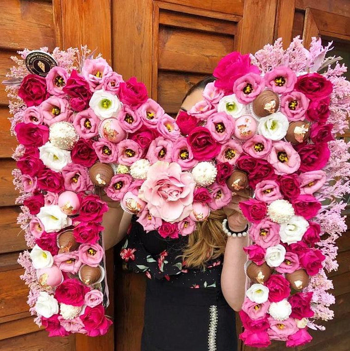 Flower Letter Edible Arrangement - Floral Fashion Boutique
