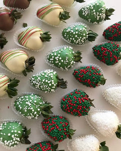 Strawberries Christmas theme